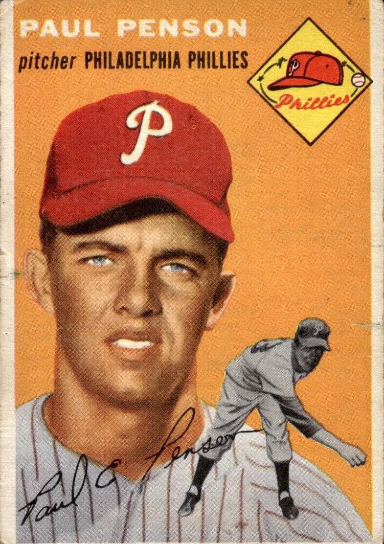 Paul Penson 1954 topps Topps