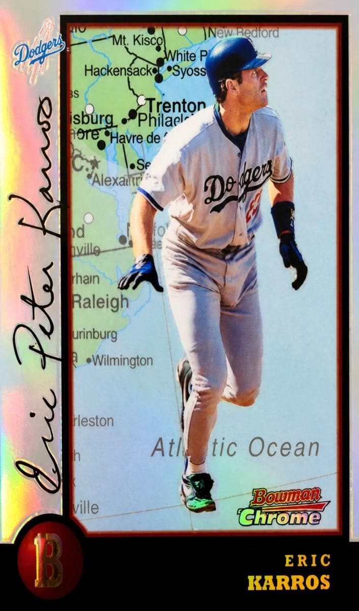 Eric Karros 1998 bowman Bowman Chrome