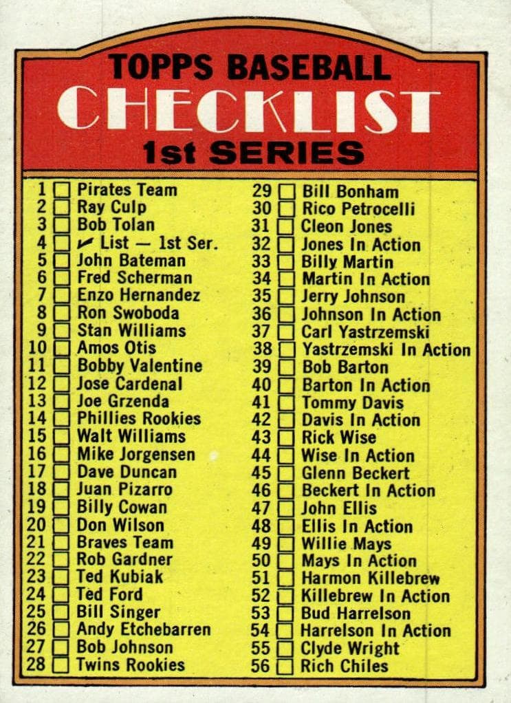 1st Series Checklist: 1-132 #4