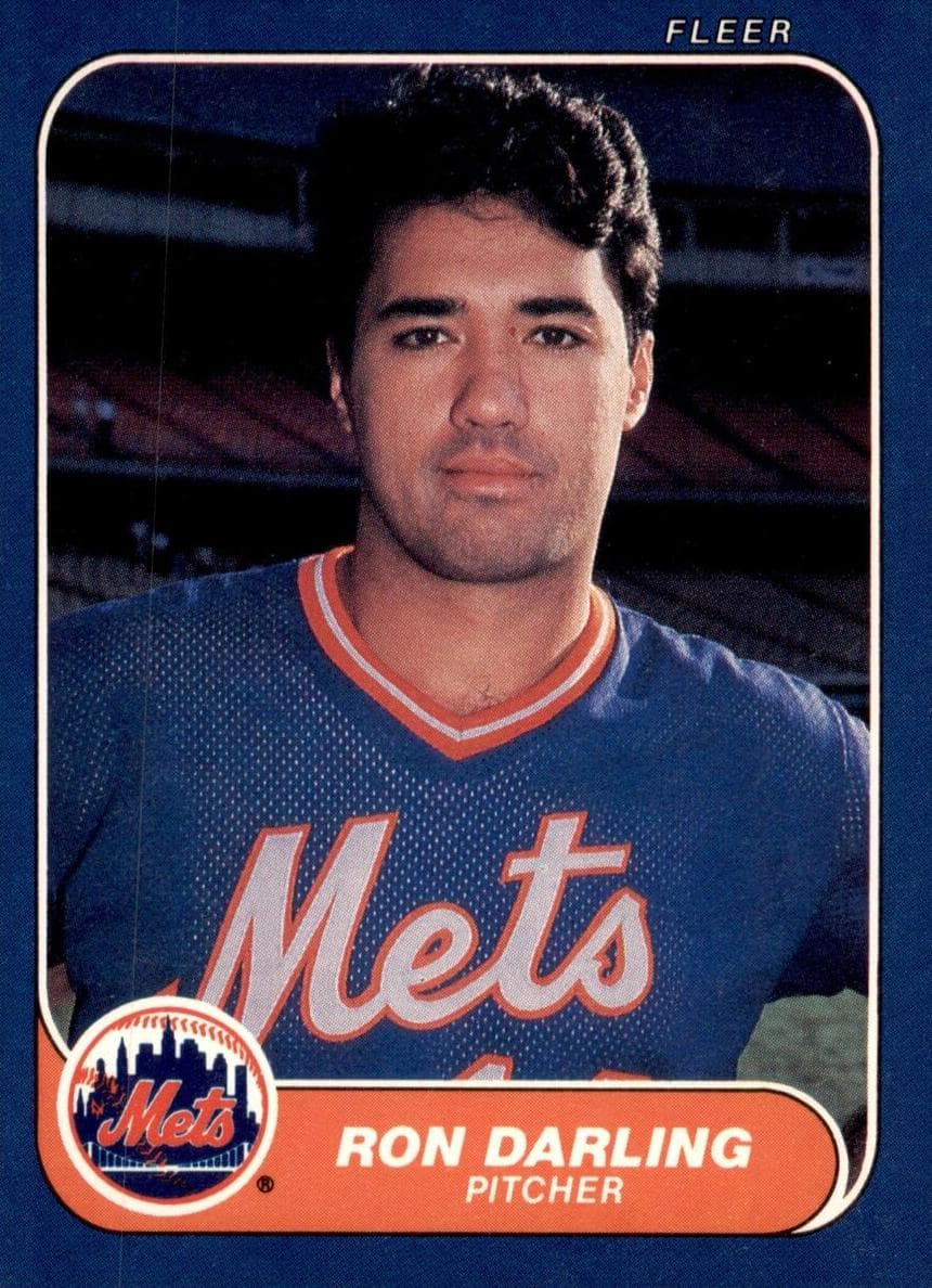Ron Darling 1986 fleer Fleer