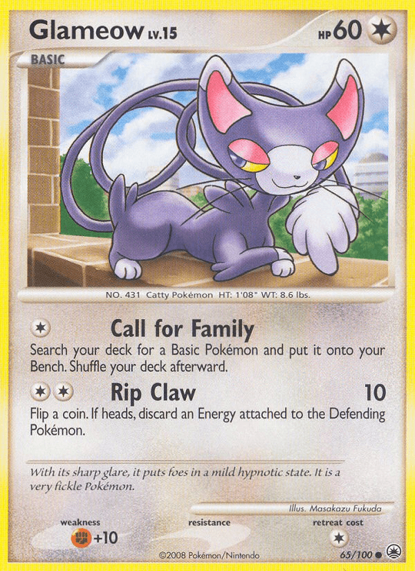 Glameow 2008 Pokemon Majestic Dawn