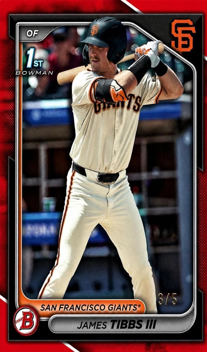James Tibbs III 2024 bowman Bowman Draft