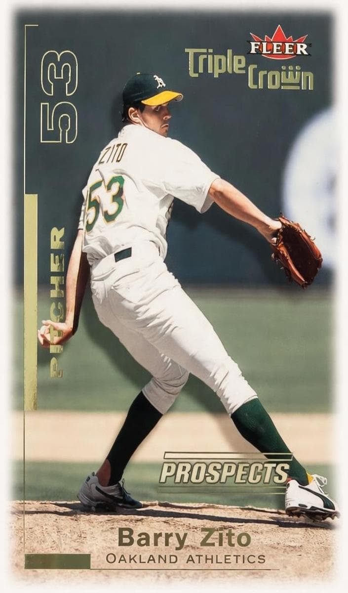 Barry Zito 2001 fleer Fleer Triple Crown