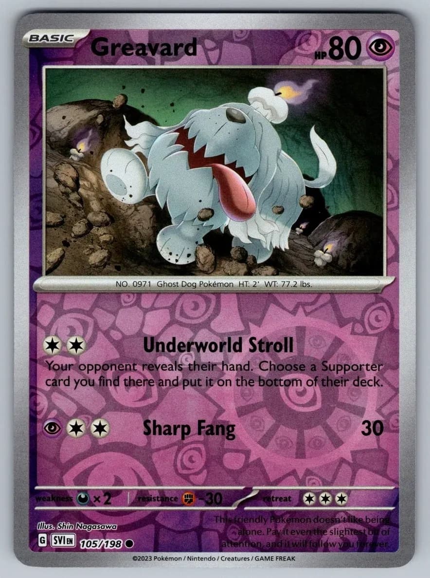 Greavard trading card