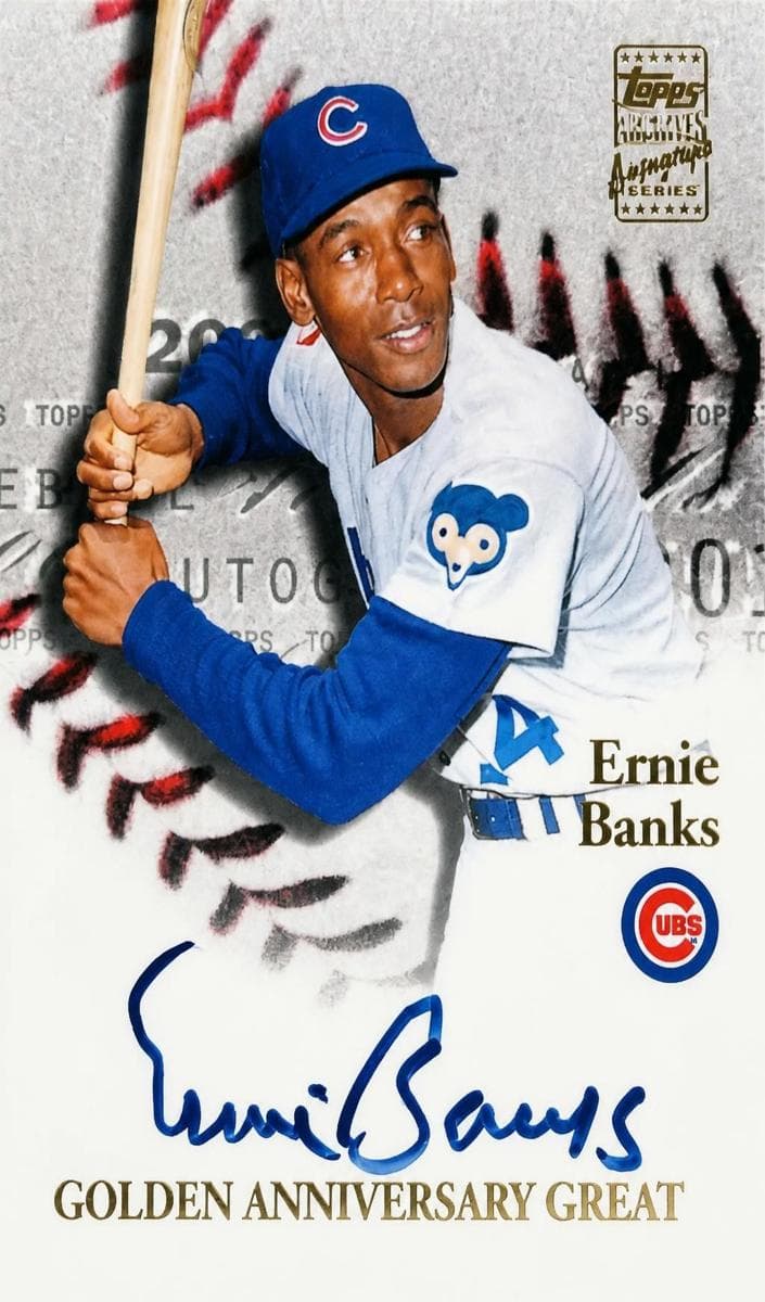 Ernie Banks 2001 topps Topps