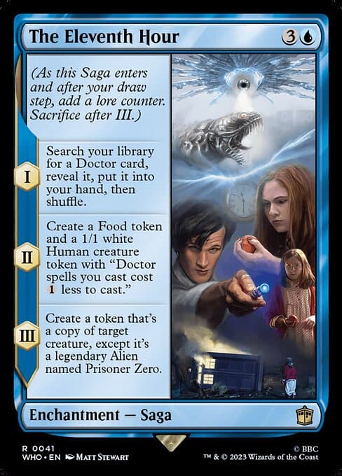 The Eleventh Hour 2023 Magic: The Gathering Doctor Who Foil