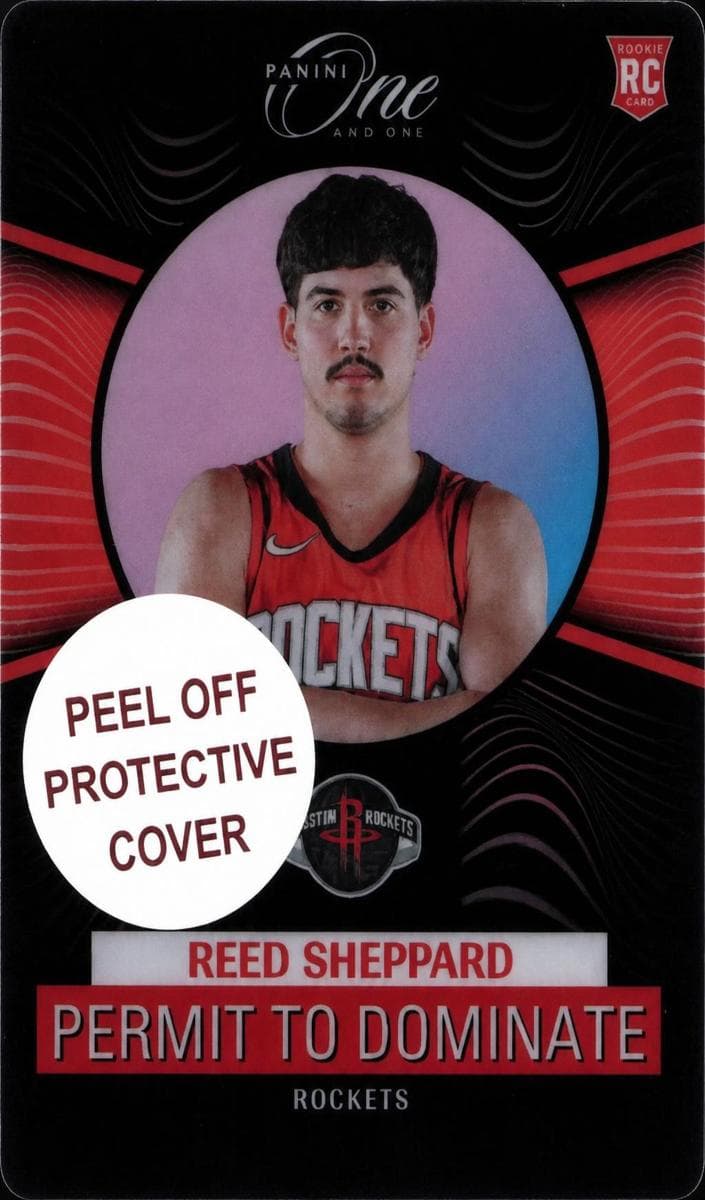 Reed Sheppard 2024 panini Panini One and One