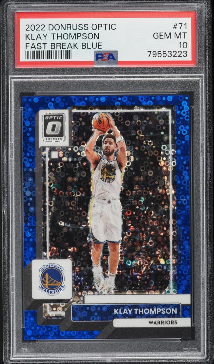 Klay Thompson 2022 panini Donruss Optic
