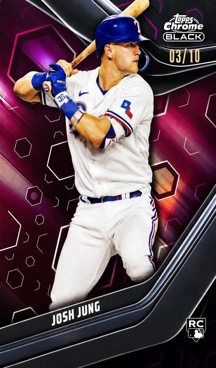 Josh Jung 2023 topps Topps Chrome Black