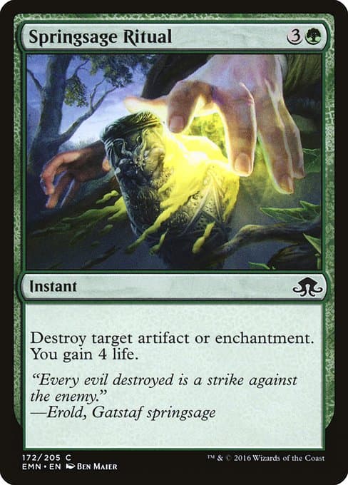 Springsage Ritual 2016 Magic: The Gathering Eldritch Moon