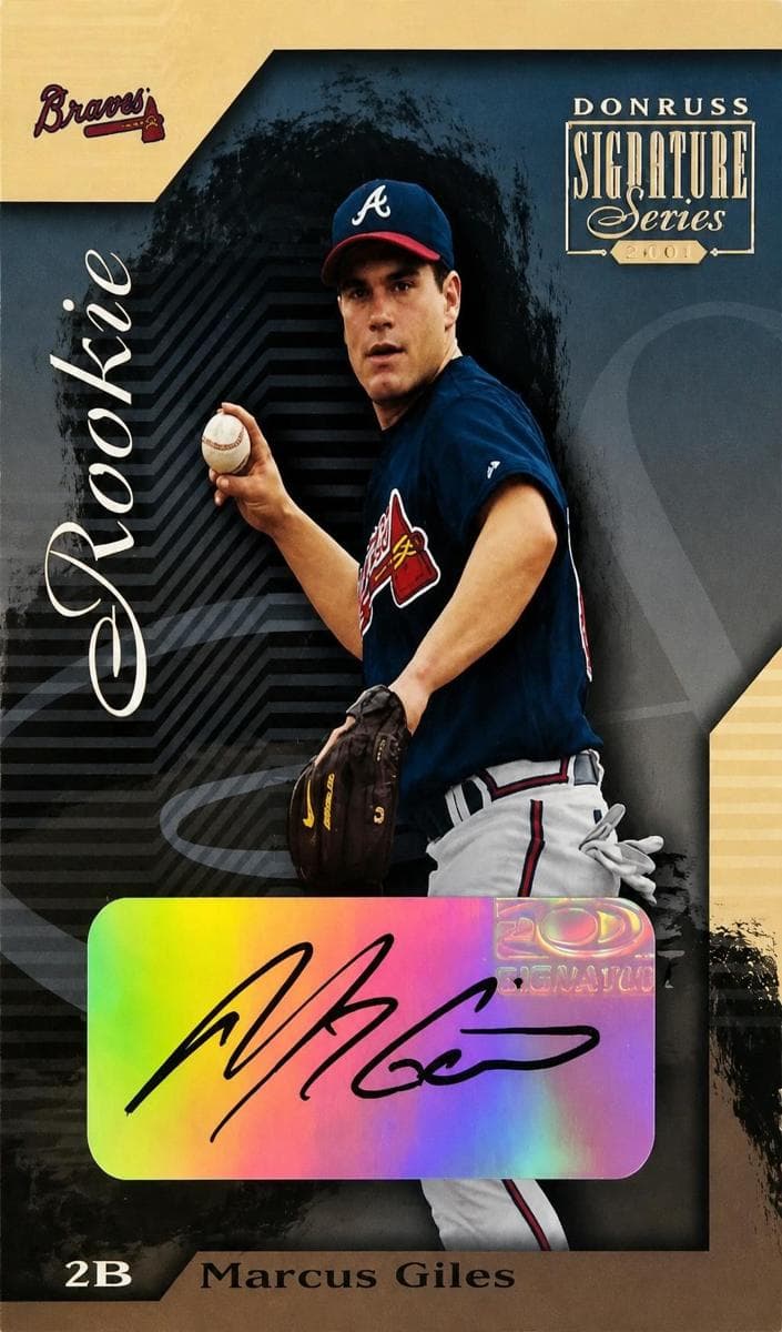 Marcus Giles 2001 panini Donruss Signature