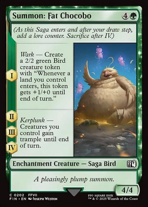 Summon: Fat Chocobo 2025 Magic: The Gathering
