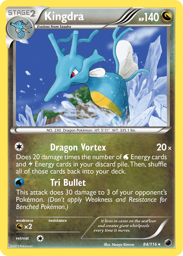 Kingdra 2013 Pokemon Plasma Freeze Reverse Holo