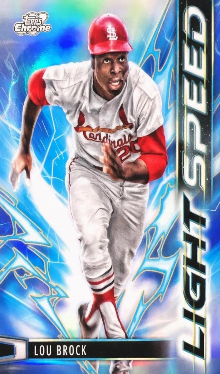 Lou Brock 2025 topps Topps Cosmic Chrome