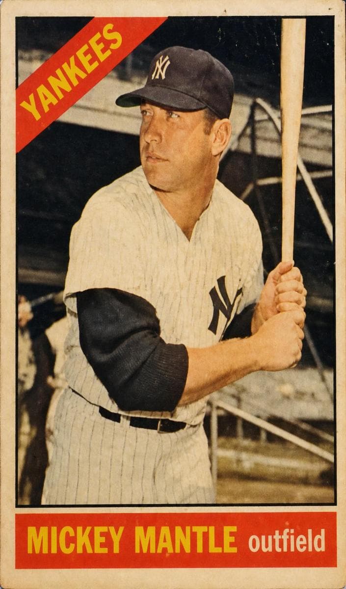 Mickey Mantle 1966 topps Topps Venezuelan