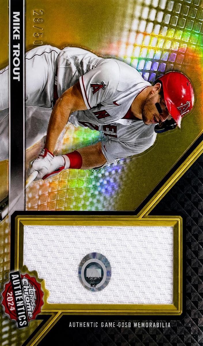 Mike Trout 2024 topps Topps Chrome