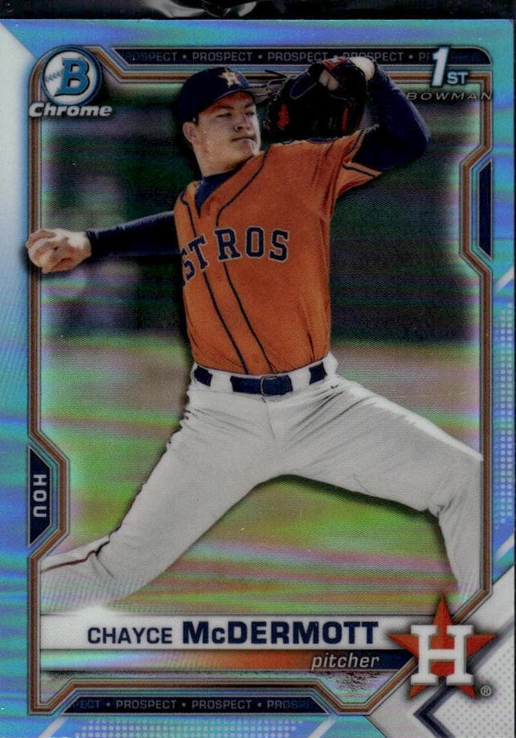 Chayce McDermott 2021 bowman Bowman Draft Sapphire Edition