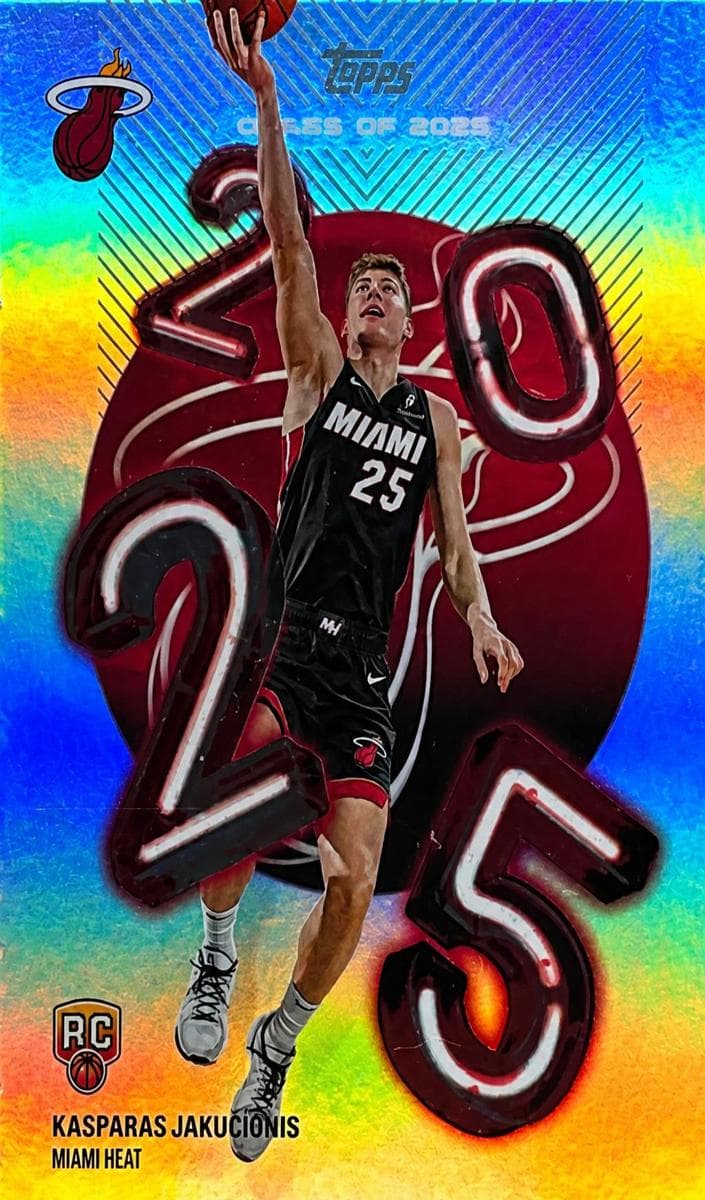 Kasparas Jakučionis 2025 topps Topps