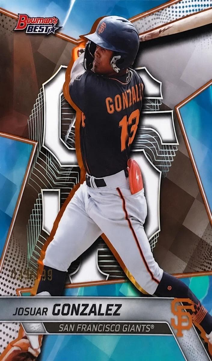 Josuar Gonzalez 2025 bowman Bowman Best