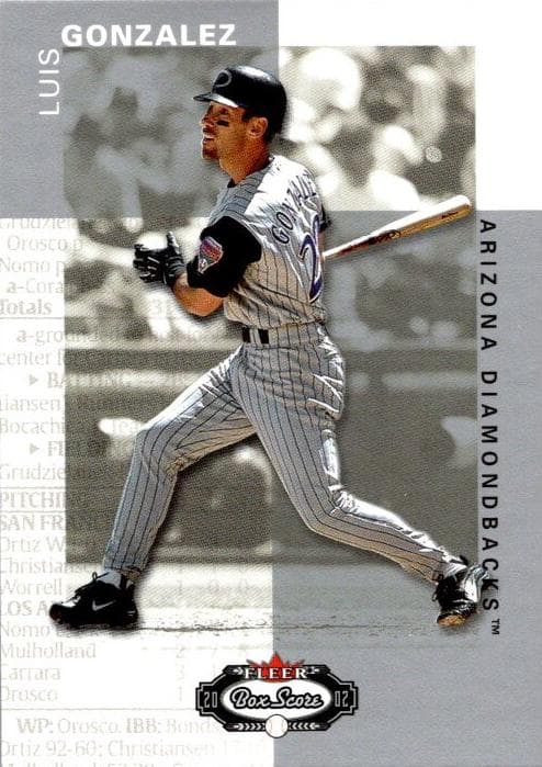 Luis Gonzalez 2002 fleer