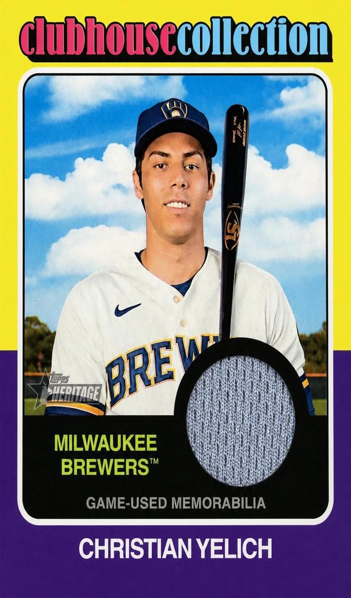 Christian Yelich 2024 topps Topps Heritage