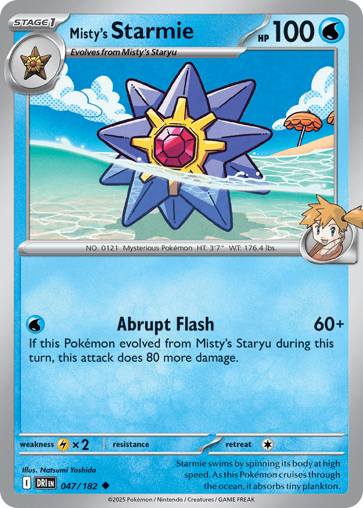 Misty's Starmie 2025 Pokemon
