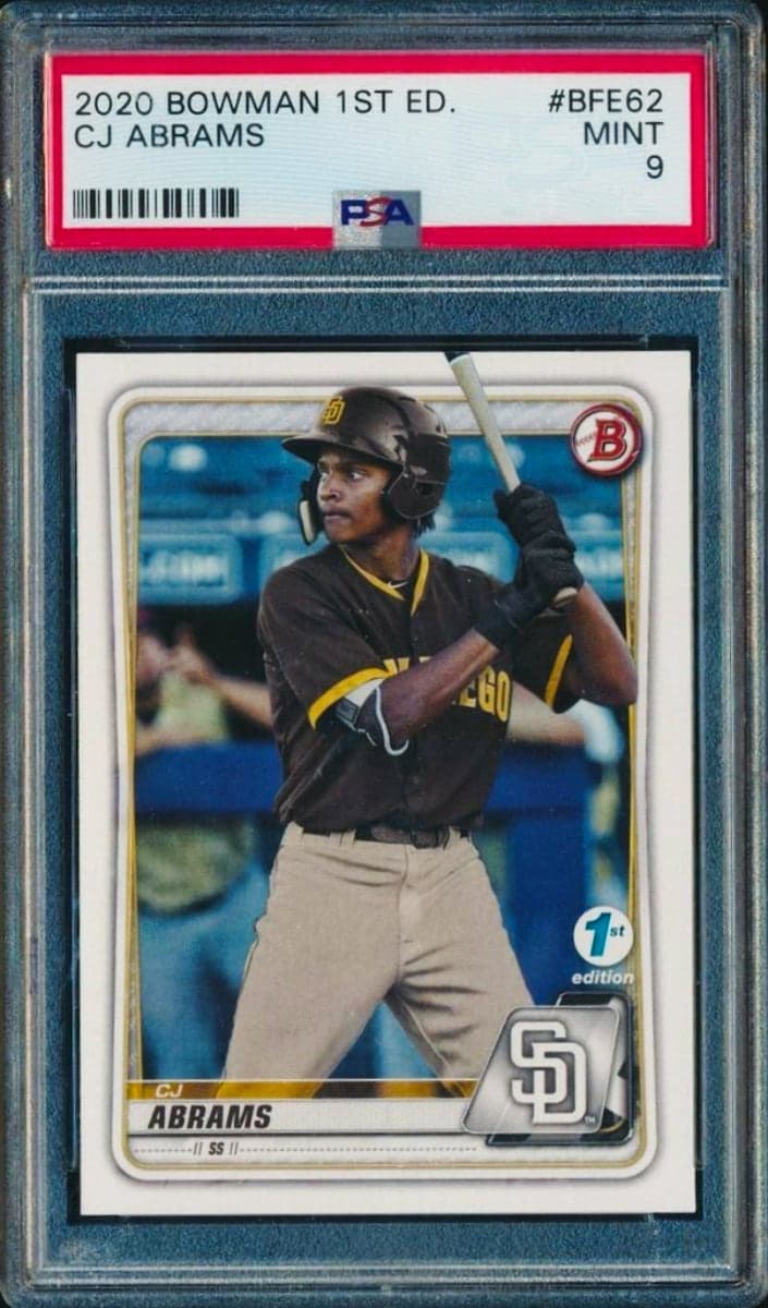 CJ Abrams 2020 bowman Bowman 1st Edition