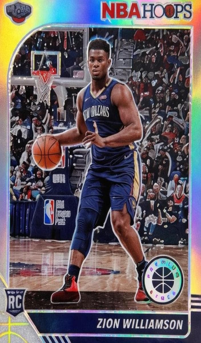 Zion Williamson 2019 panini Hoops Premium Stock Basketball Silver