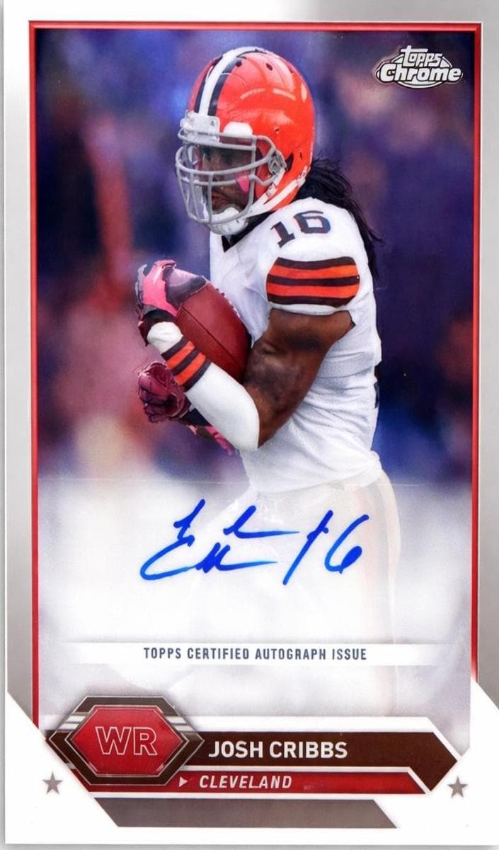 Josh Cribbs trading card