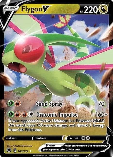 Flygon V trading card