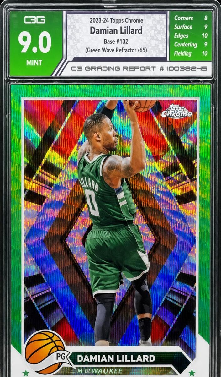 Damian Lillard 2023 topps Topps Chrome