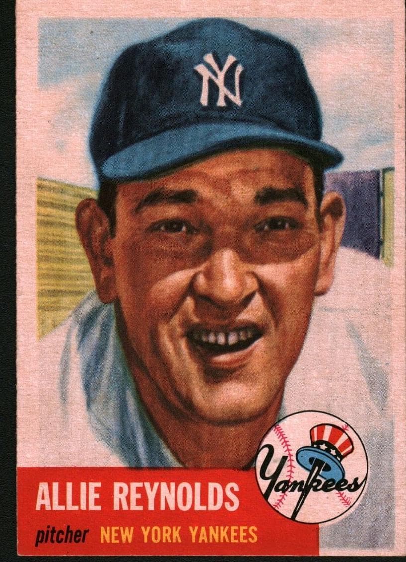 Allie Reynolds 1953 topps Topps