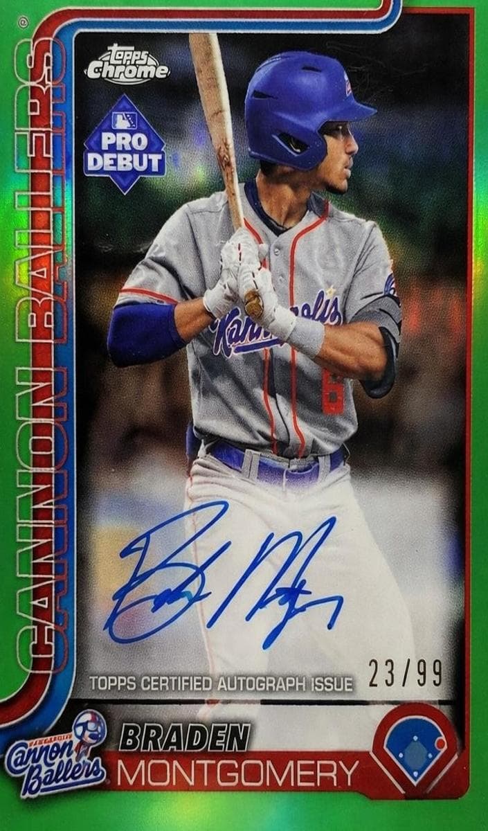 Braden Montgomery 2025 topps Topps Pro Debut