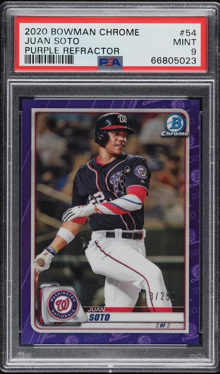 Juan Soto 2020 bowman Bowman Chrome