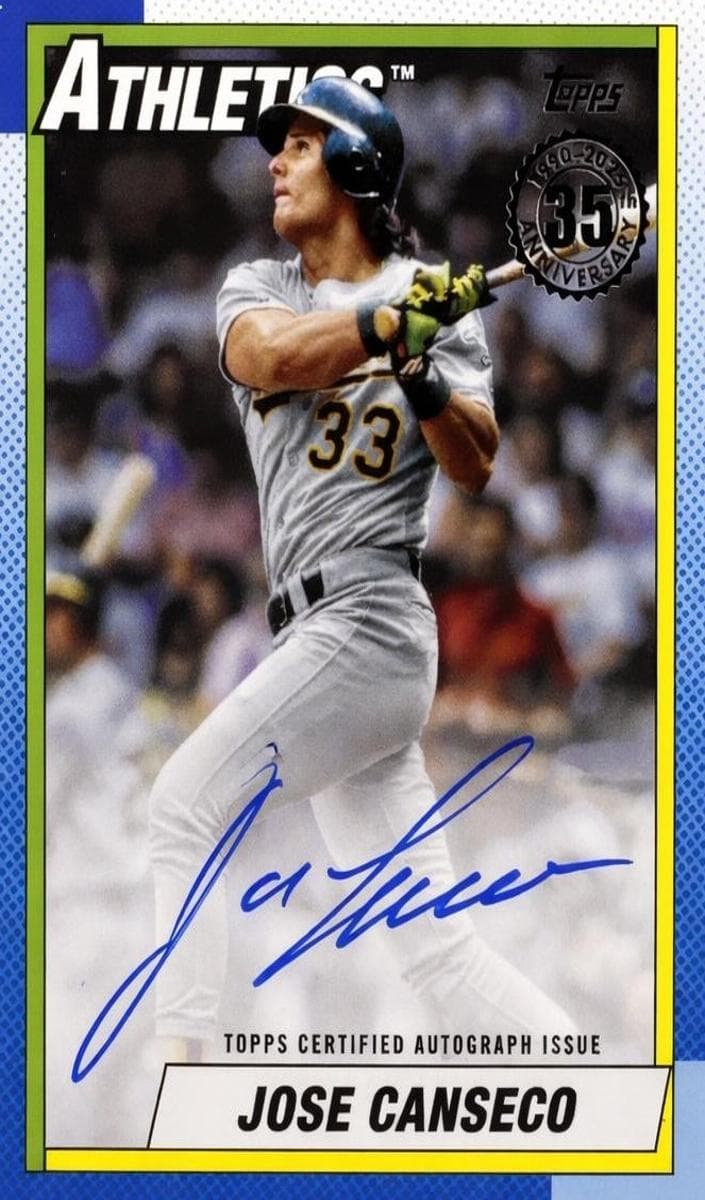 Jose Canseco 2025 topps Topps