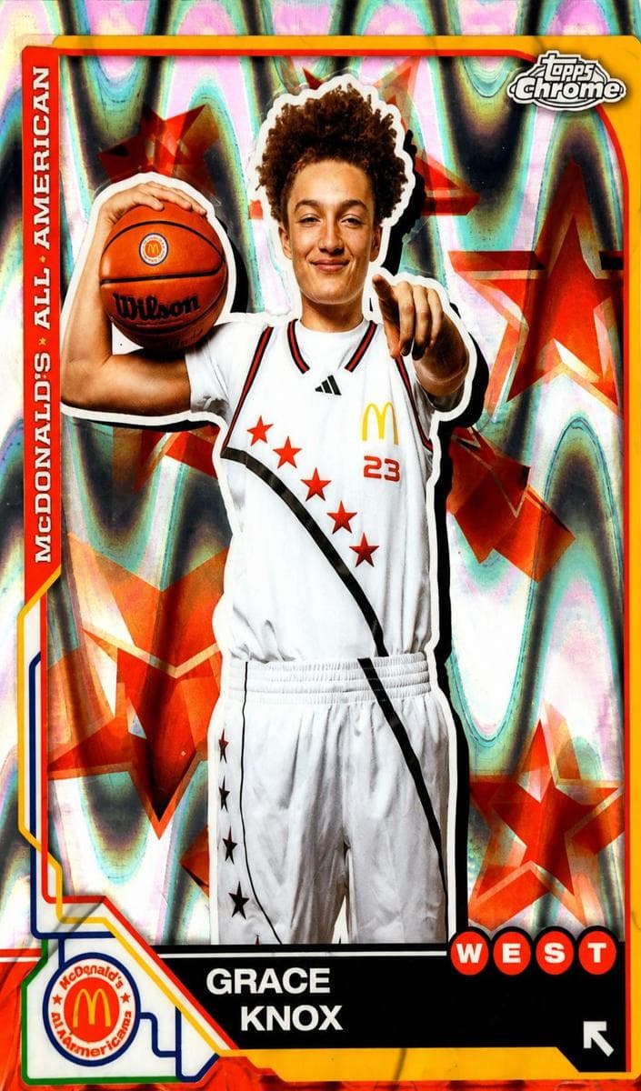 Grace Knox 2025 topps Topps Chrome McDonald's All American