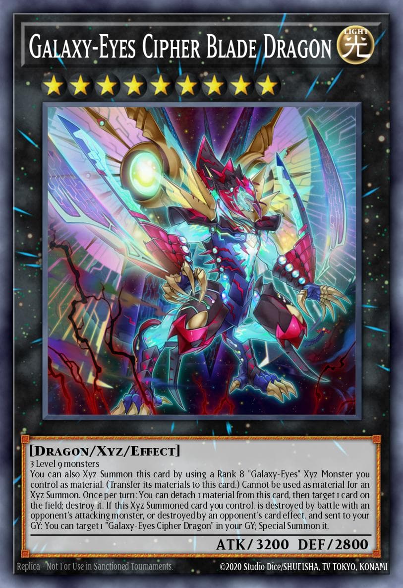 Galaxy-Eyes Cipher Blade Dragon 2021 Yu-Gi-Oh! Ghosts From the Past