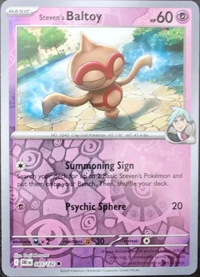Steven's Baltoy trading card
