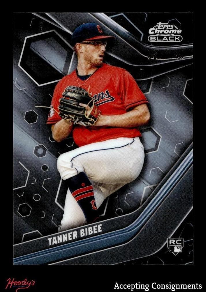 Tanner Bibee 2023 topps Topps Chrome Black