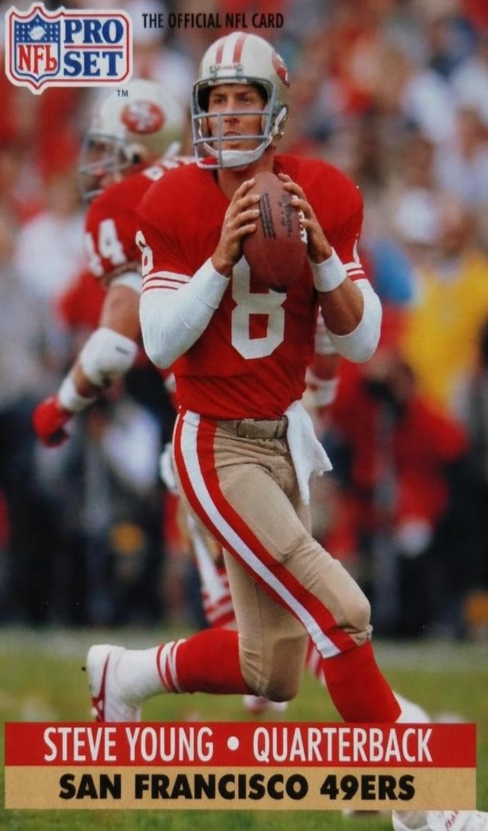 Steve Young 1991 unknown Pro Set