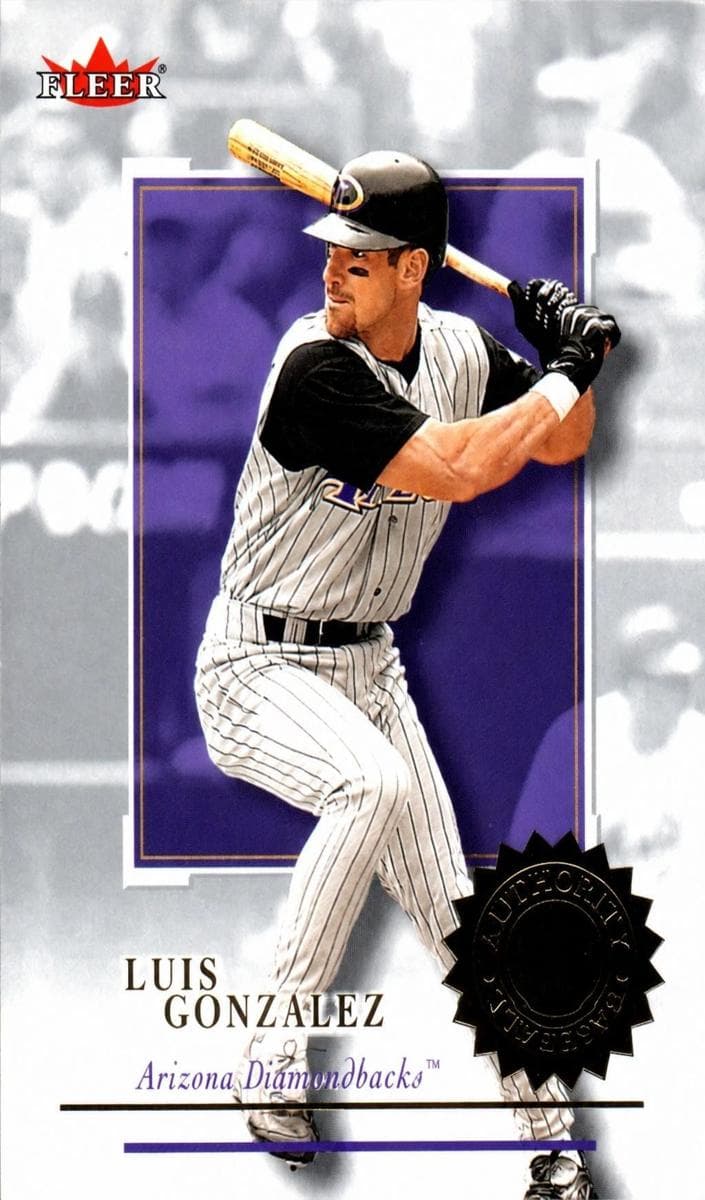 Luis Gonzalez 2001 fleer Fleer Authority
