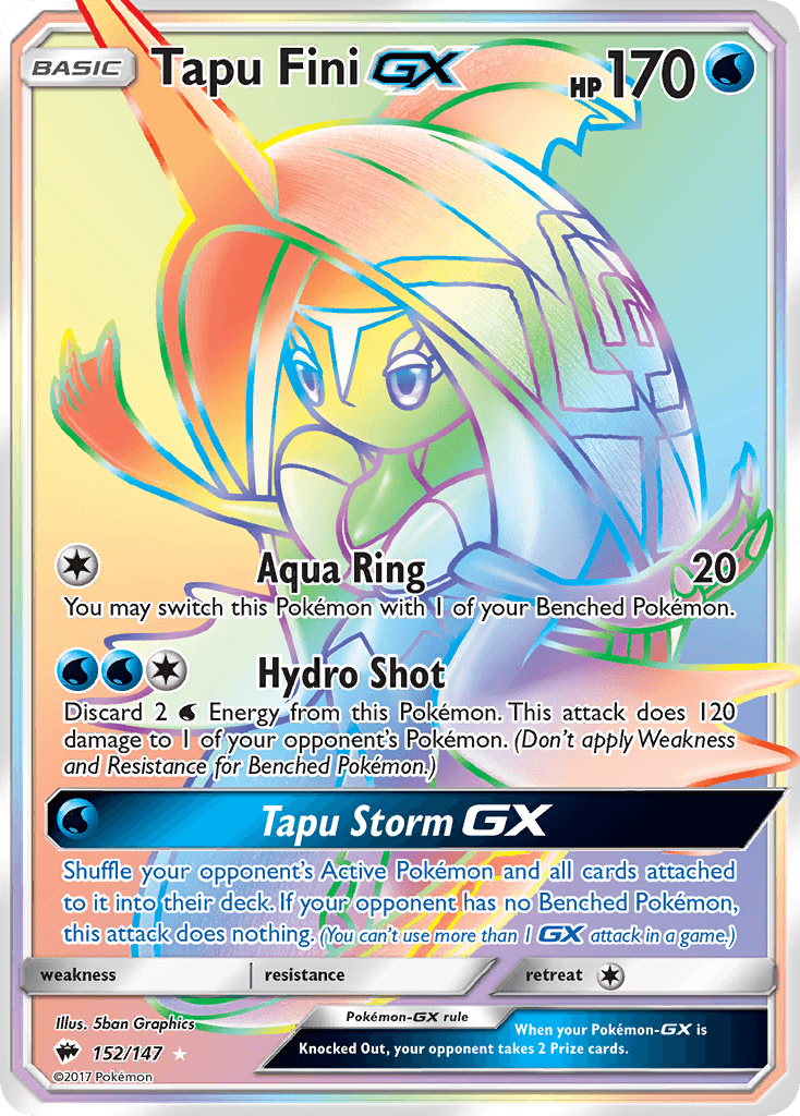 Tapu Fini GX 2017 Pokemon