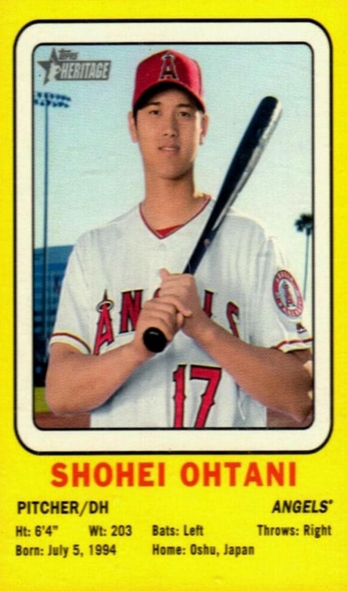 Shohei Ohtani 2018 topps Topps Heritage
