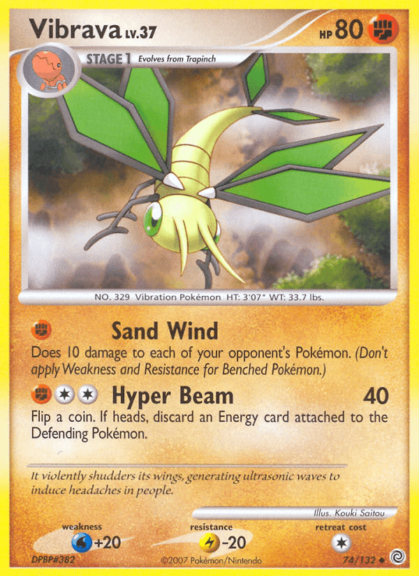 Vibrava 2007 Pokemon Secret Wonders
