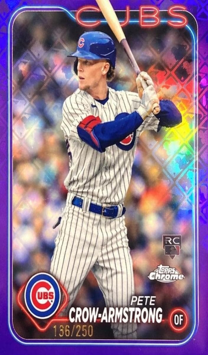 Pete Crow-Armstrong 2024 topps Topps Chrome Logofractor Edition