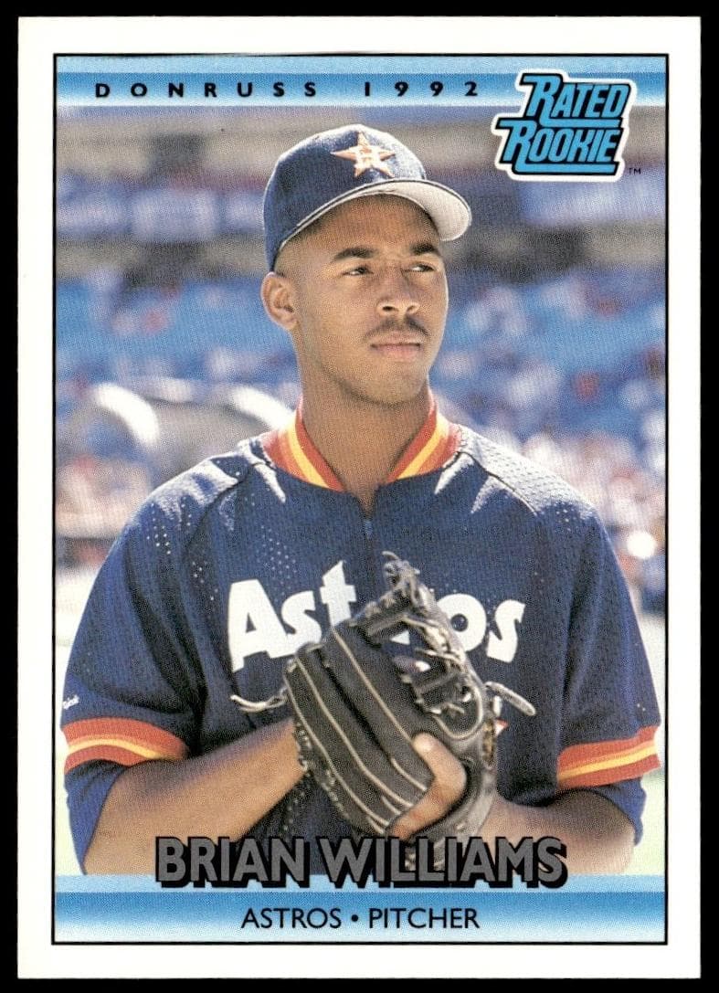 Brian Williams 1992 panini Donruss