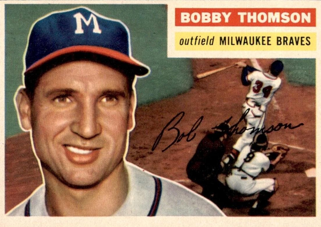Bobby Thomson 1956 topps Topps