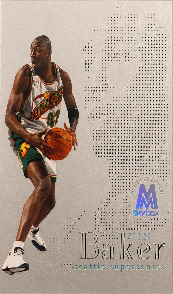 Vin Baker 1998 skybox Molten Metal
