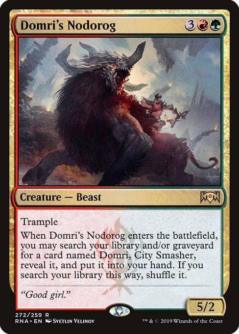 Domri's Nodorog 2019 Magic: The Gathering Ravnica Allegiance