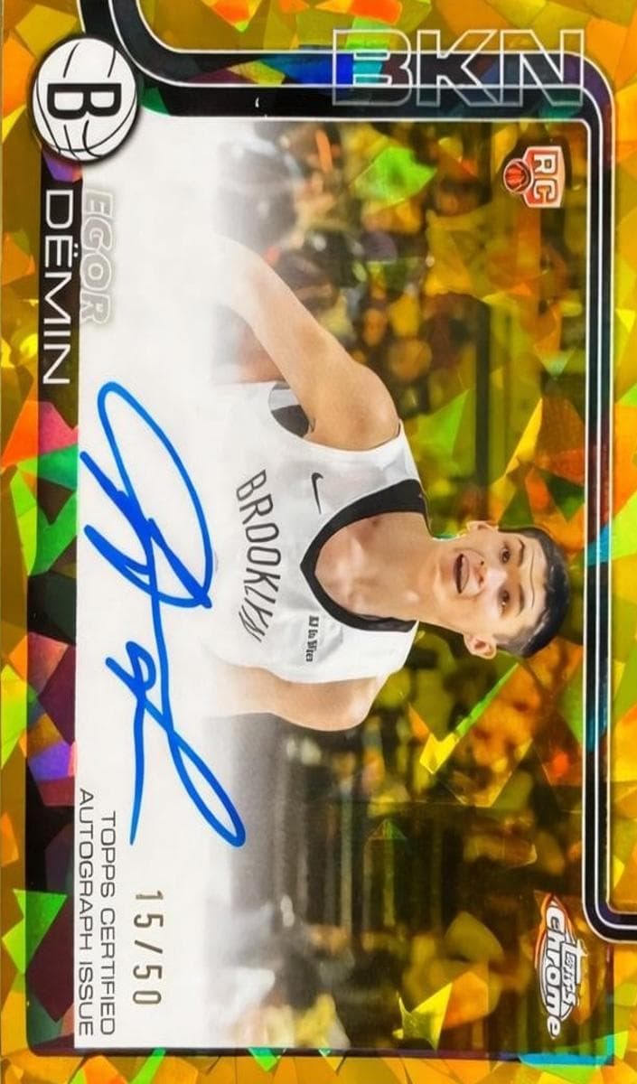 Egor Dëmin 2025 topps Topps Chrome Sapphire